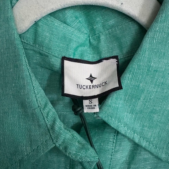 Tuckernuck Green Callahan Button-Up Shirt Dress - Picture 2 of 10